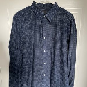 Men’s polka dot blue H&M dress shirt